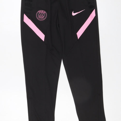Nike Paris Saint-Germain Black Jogger Trousers Men's Small Polyester