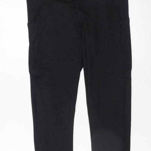 Dunnes Stores Women Black Medium Cropped Leggings with Pockets