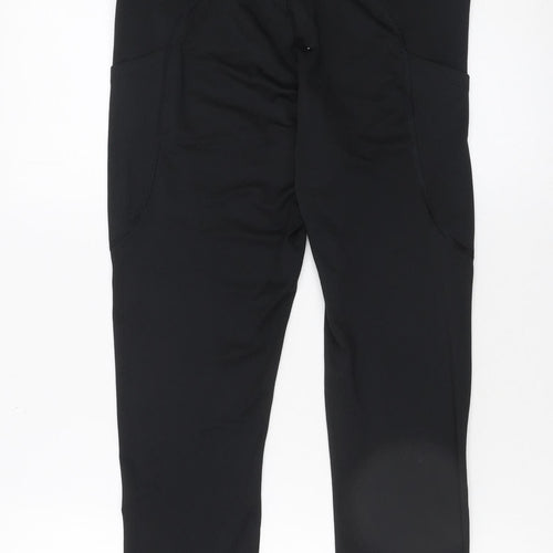Dunnes Stores Women Black Medium Cropped Leggings with Pockets
