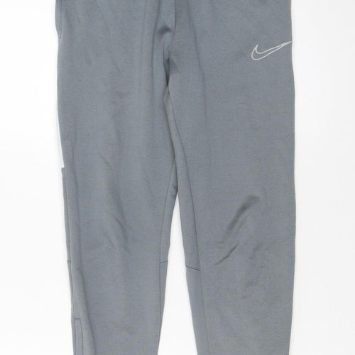 Nike Boys Grey Dri-FIT Jogger Trousers M 137-147cm Active Stretch Pants