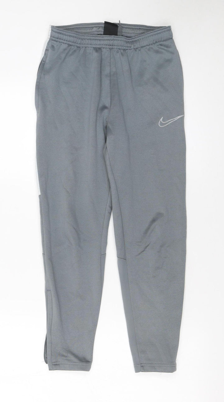 Nike Boys Grey Dri-FIT Jogger Trousers M 137-147cm Active Stretch Pants