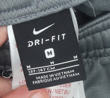 Nike Boys Grey Dri-FIT Jogger Trousers M 137-147cm Active Stretch Pants