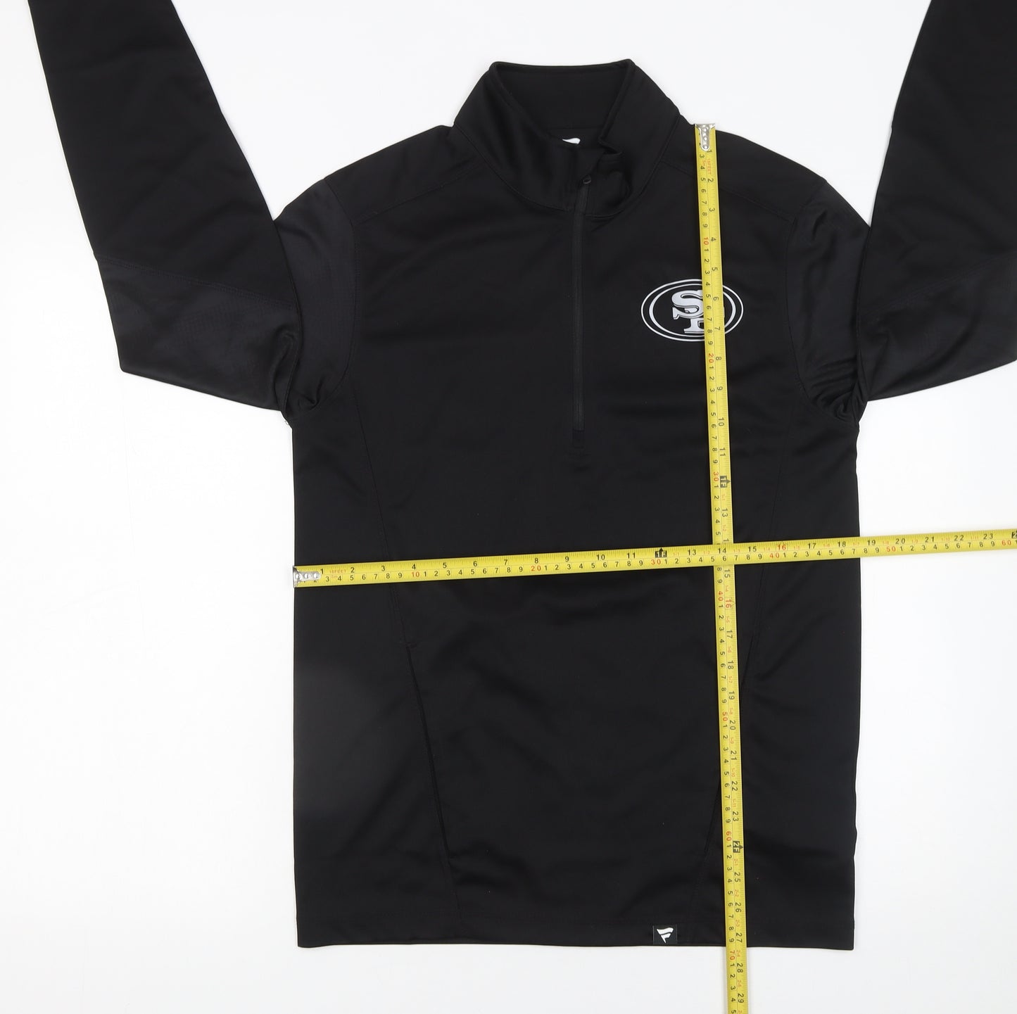 Fanatics Men's Black 1/4 Zip Pullover Sweatshirt Size S