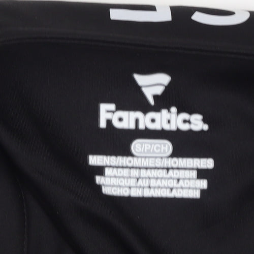 Fanatics Men's Black 1/4 Zip Pullover Sweatshirt Size S