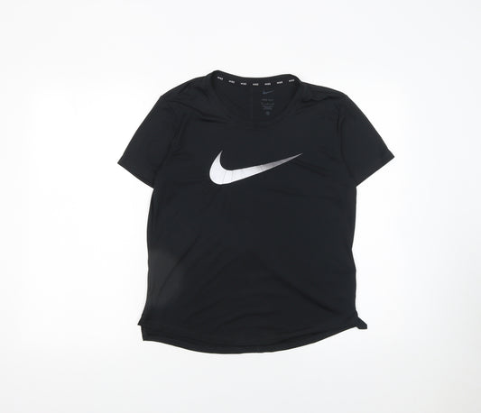 Nike Women's Black Dri-FIT Short Sleeve Sports T-Shirt Size S