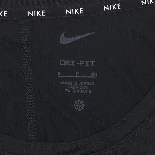 Nike Women's Black Dri-FIT Short Sleeve Sports T-Shirt Size S