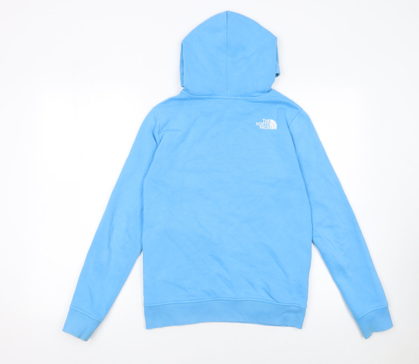 The North Face Boys Blue XL Pullover Hoodie Cotton Blend Graphic Sweatshirt