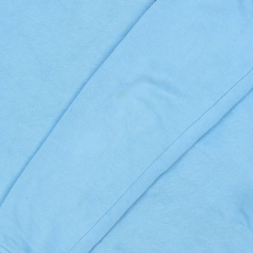 The North Face Boys Blue XL Pullover Hoodie Cotton Blend Graphic Sweatshirt