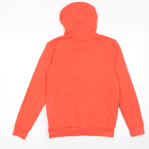 Adidas Boys Orange Adventure Logo Hoodie 11-12 Years Pullover Sweatshirt