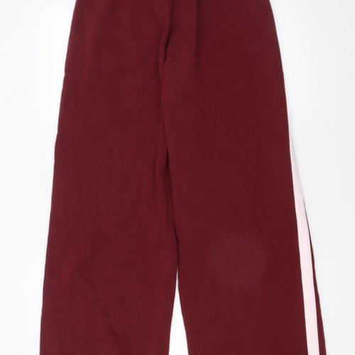 Zara Women’s Red Sweatpants M Elastic Waist Cotton Blend