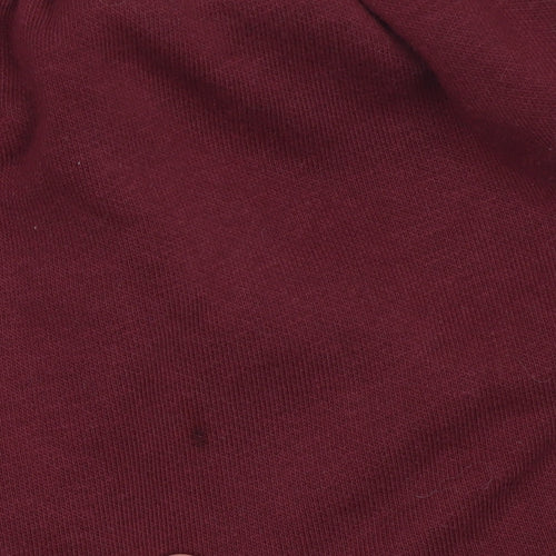 Zara Women’s Red Sweatpants M Elastic Waist Cotton Blend