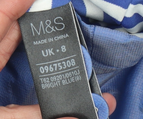 Marks and Spencer Women Blue Size 8 Anorak Jacket