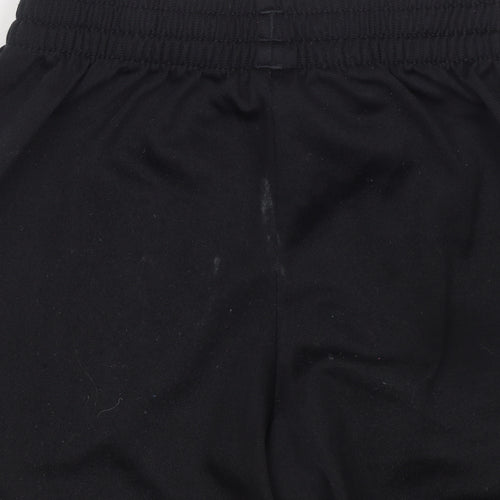 Adidas Boys Black Jogger Trousers 2XS 5-6 Years Elastic Waist Activewear
