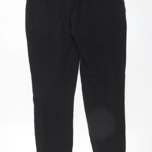 Hollister Womens Black Jogger Trousers XS Fleece Logo Casual