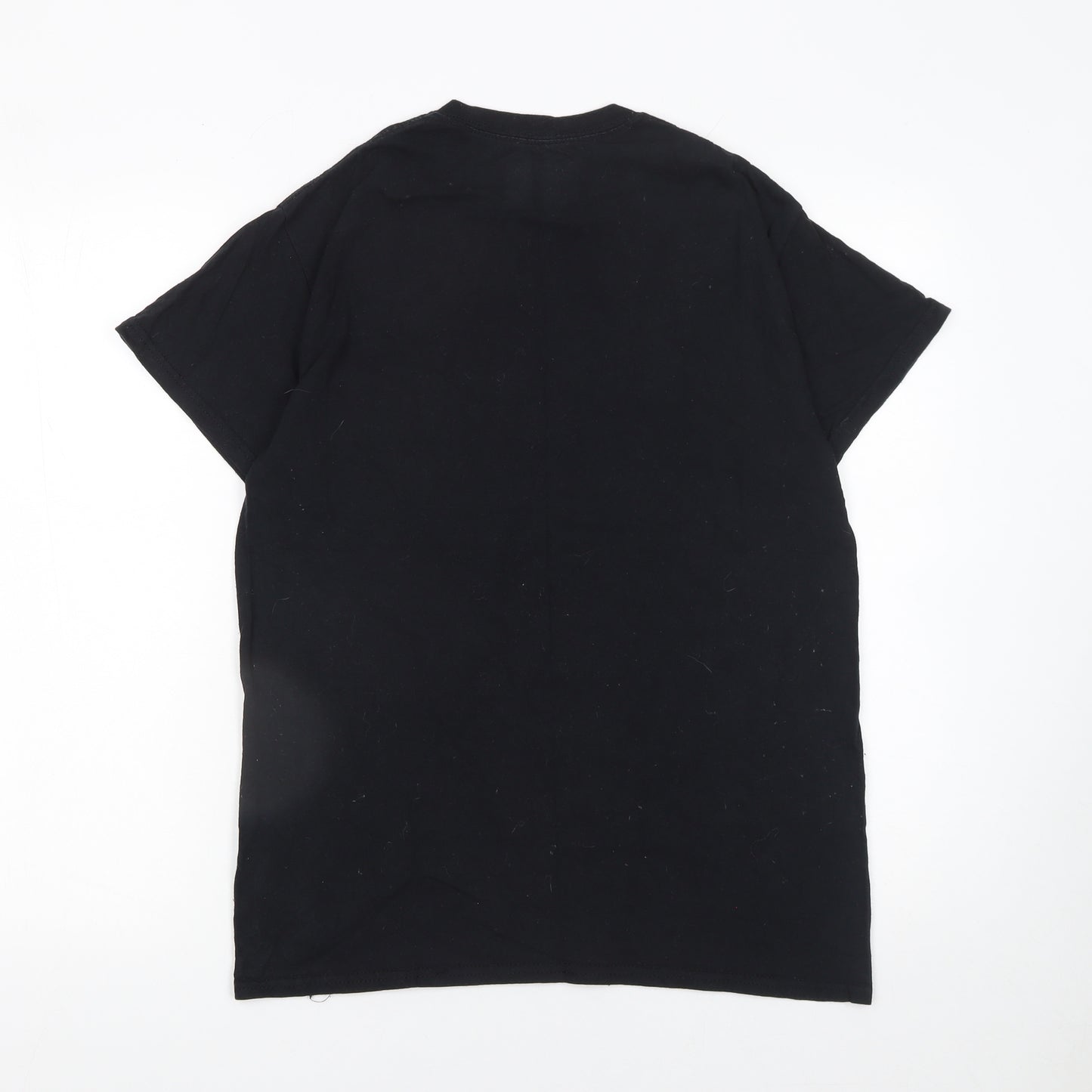 PrettyLittleThing Women Black Chicago Graphic Cotton T-Shirt Size S