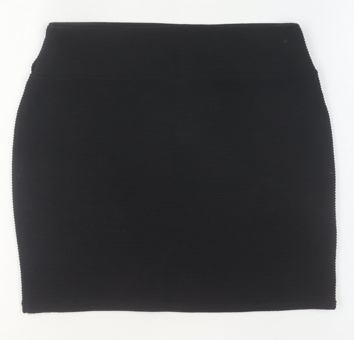 Cotton On Women Black L Stretch Pencil Short Skirt