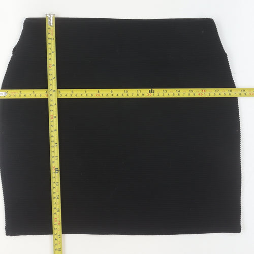 Cotton On Women Black L Stretch Pencil Short Skirt