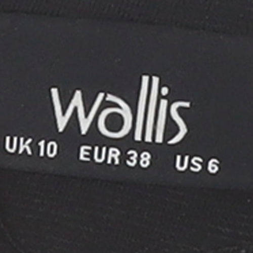 Wallis Women’s Black Geometric Knee Length Pencil Skirt Size 10