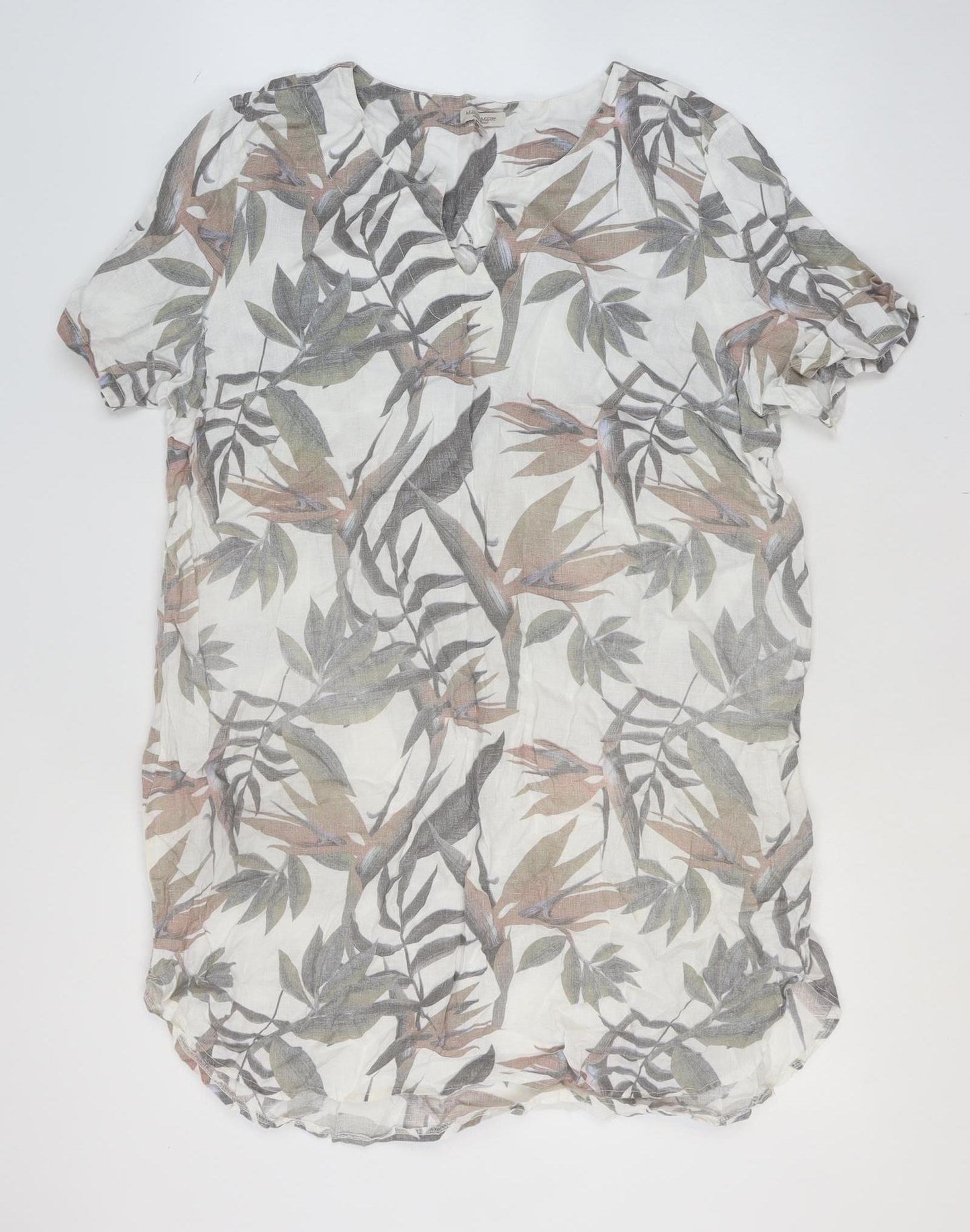 Marisa & Marie Women's Multicoloured Linen Shift Dress 2XL