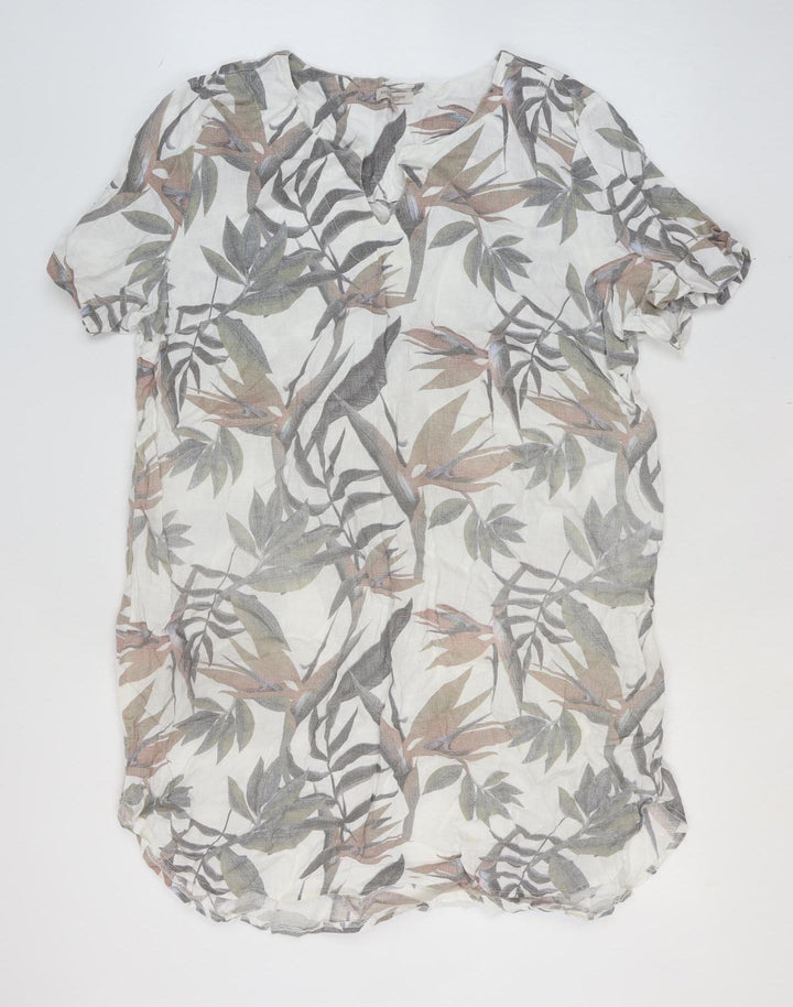 Marisa & Marie Women's Multicoloured Linen Shift Dress 2XL