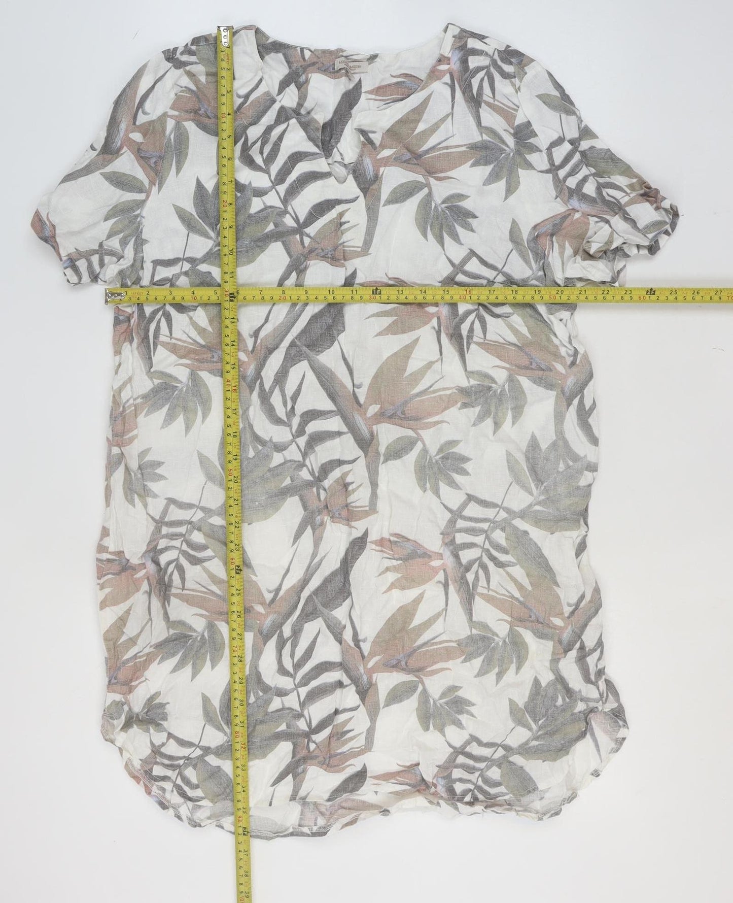 Marisa & Marie Women's Multicoloured Linen Shift Dress 2XL