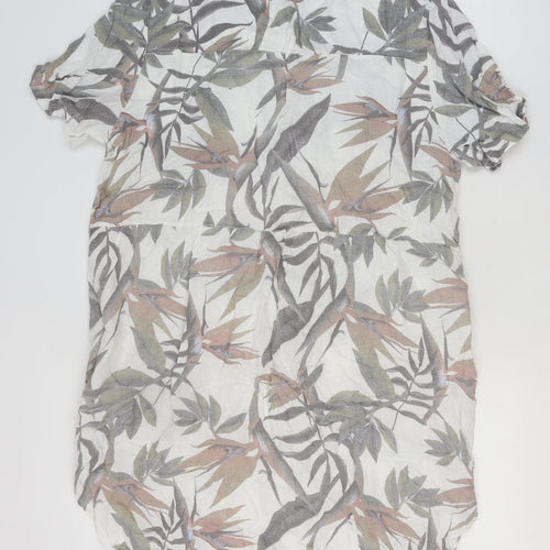 Marisa & Marie Women's Multicoloured Linen Shift Dress 2XL