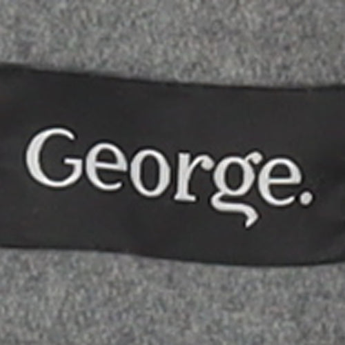 George Womens Grey Military Style Mid-Length Coat Size 16