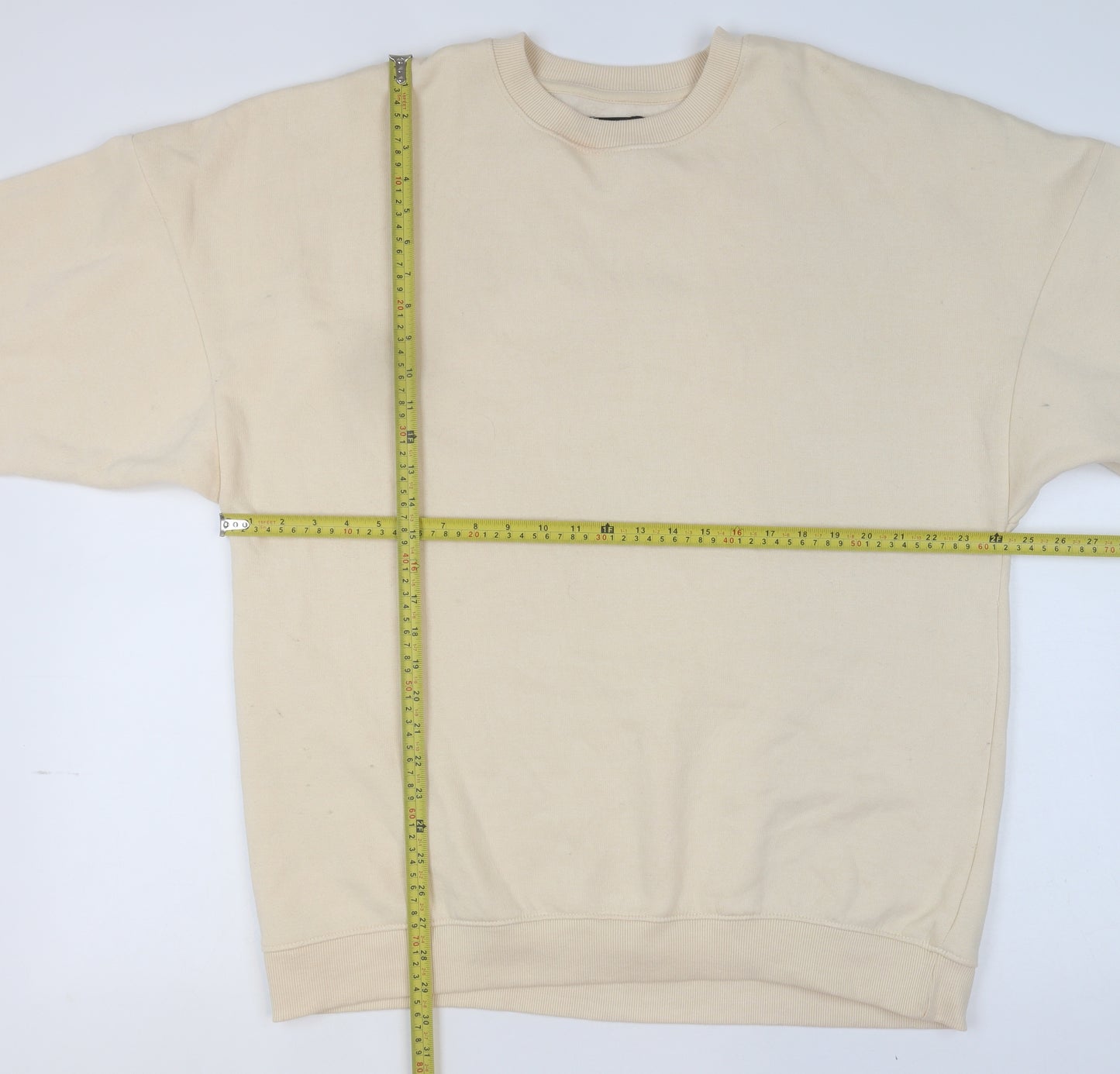 PrettyLittleThing Women Beige Pullover Sweatshirt Size 8 Graphic Print