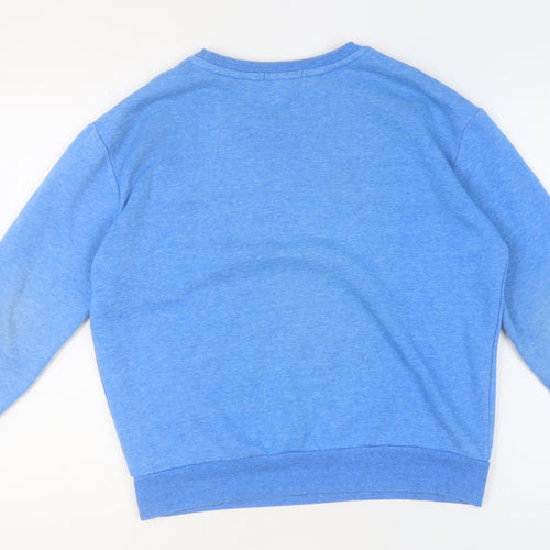 Primark Girls Blue AMOUR Graphic Print Fleece Sweatshirt Size S