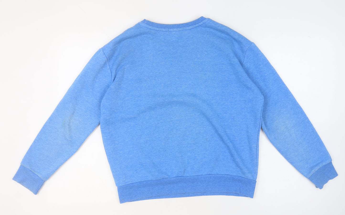 Primark Girls Blue AMOUR Graphic Print Fleece Sweatshirt Size S