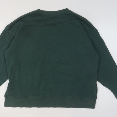 Primark Women Dark Green Montana Hiking Club Pullover Sweatshirt M
