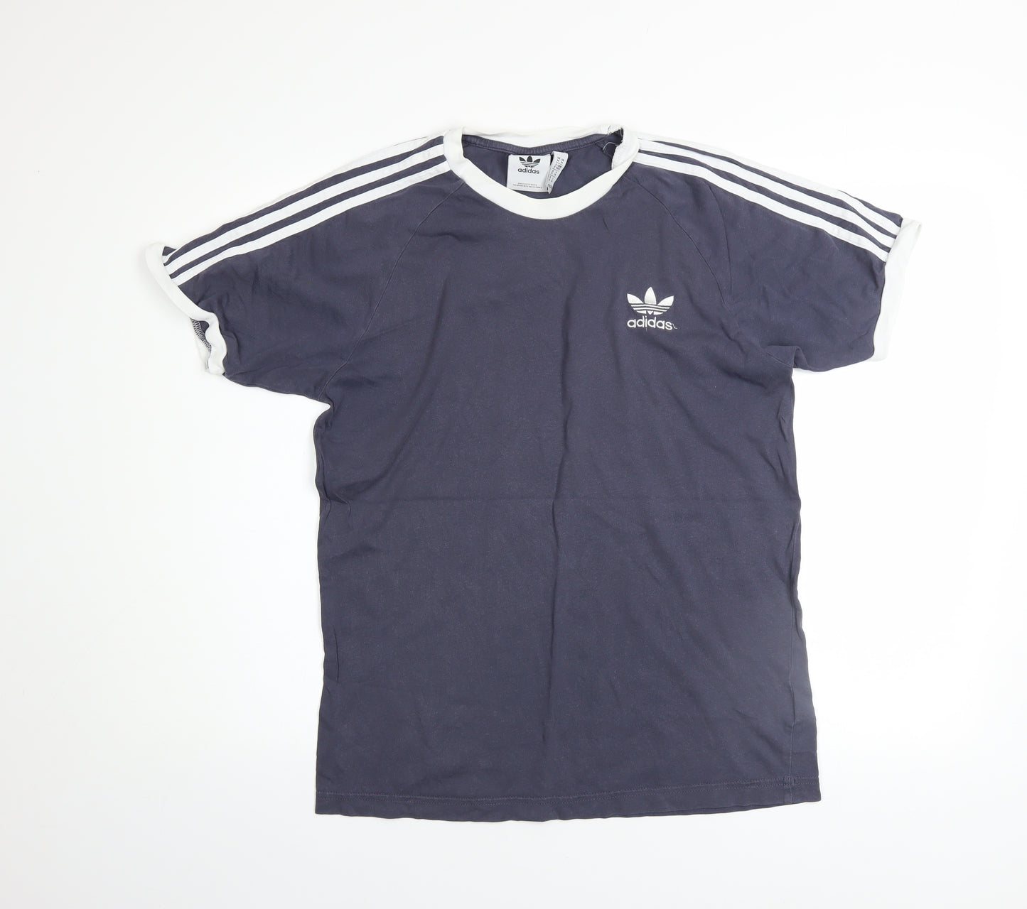 Adidas Men's Navy Blue Short Sleeve Crew Neck Cotton T-Shirt Size M