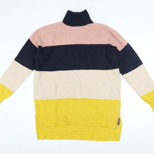 ONLY Women’s Multicolour Roll Neck Long Sleeve Knit Jumper L