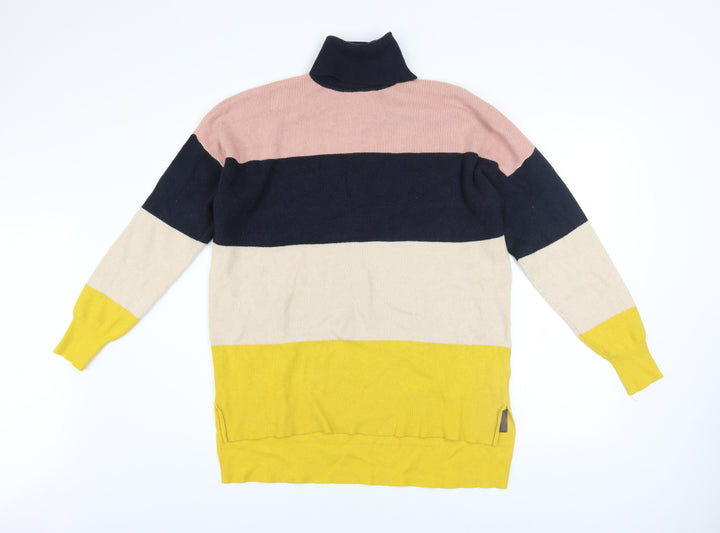 ONLY Women’s Multicolour Roll Neck Long Sleeve Knit Jumper L