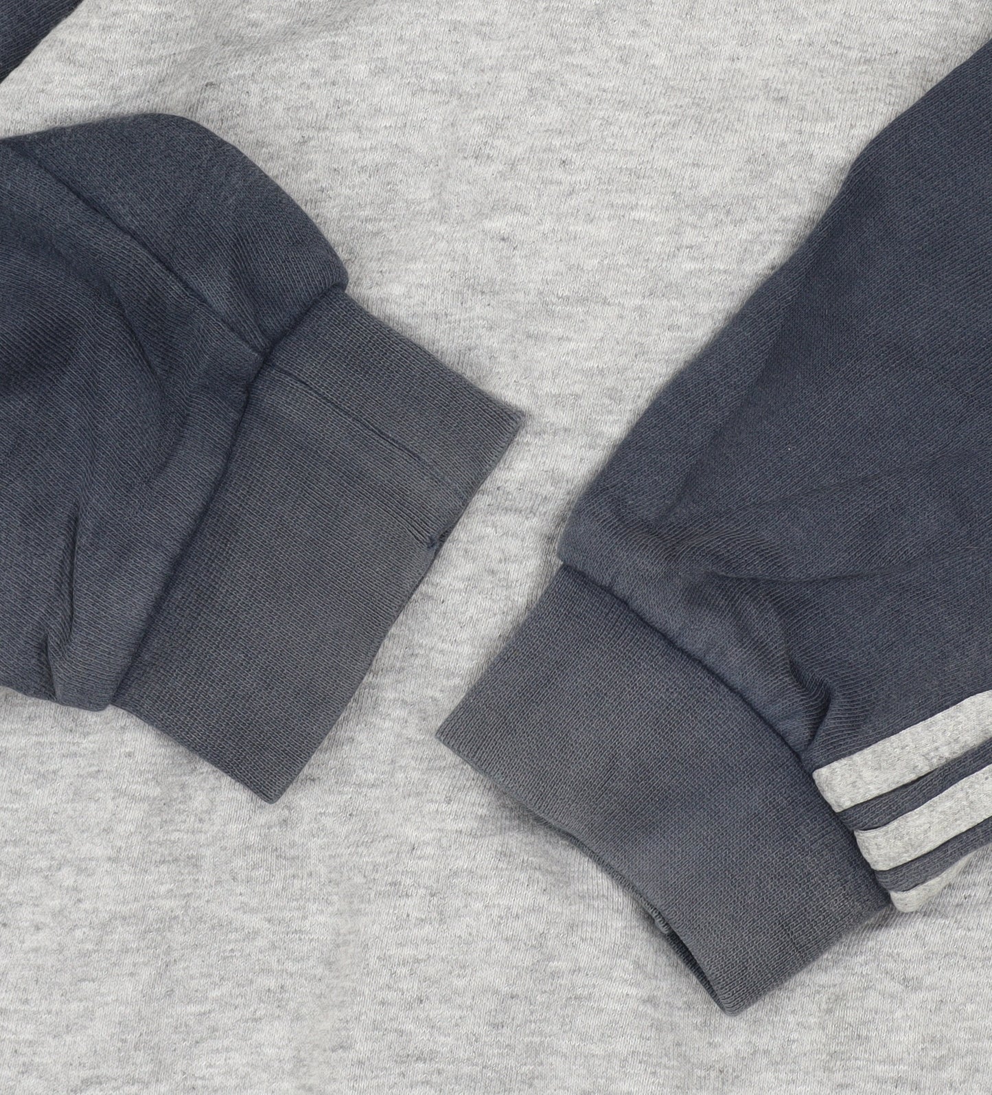 Adidas Teens Grey Full Zip Hoodie L Sports Cotton Blend
