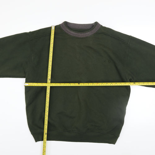 Luxador Mens Green XL Pullover Sweatshirt Crew Neck Casual Fleece