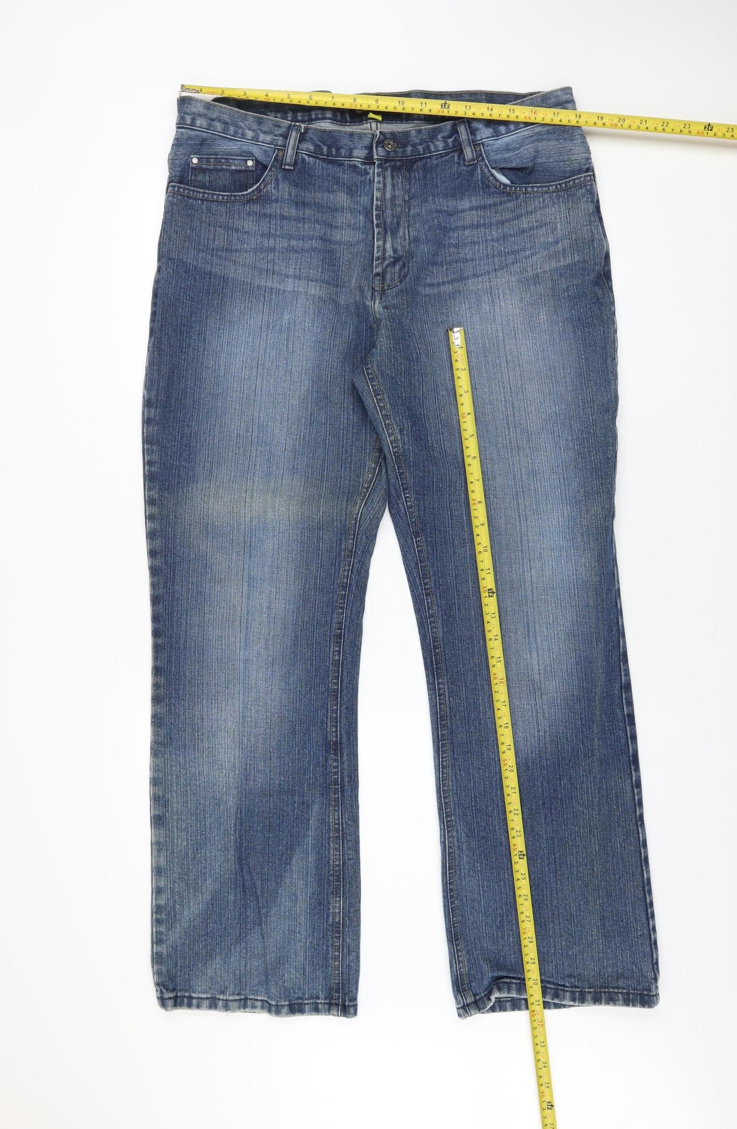 FB Jeans Men's Blue Straight Leg Denim Jeans 38/32