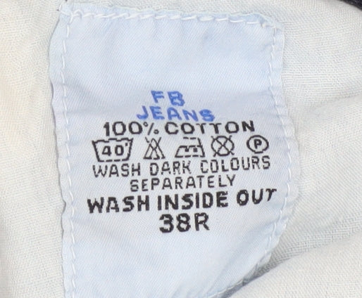 FB Jeans Men's Blue Straight Leg Denim Jeans 38/32