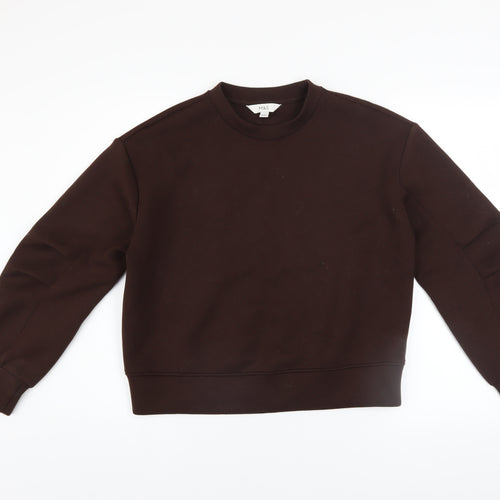 Marks and Spencer Womens Brown Crew Neck Pullover Sweatshirt Size S
