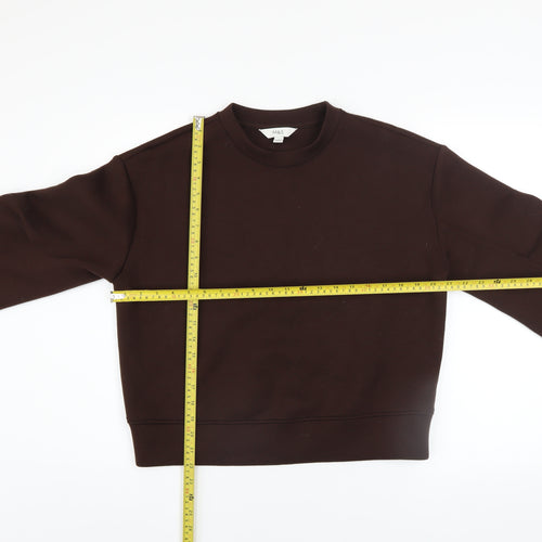 Marks and Spencer Womens Brown Crew Neck Pullover Sweatshirt Size S