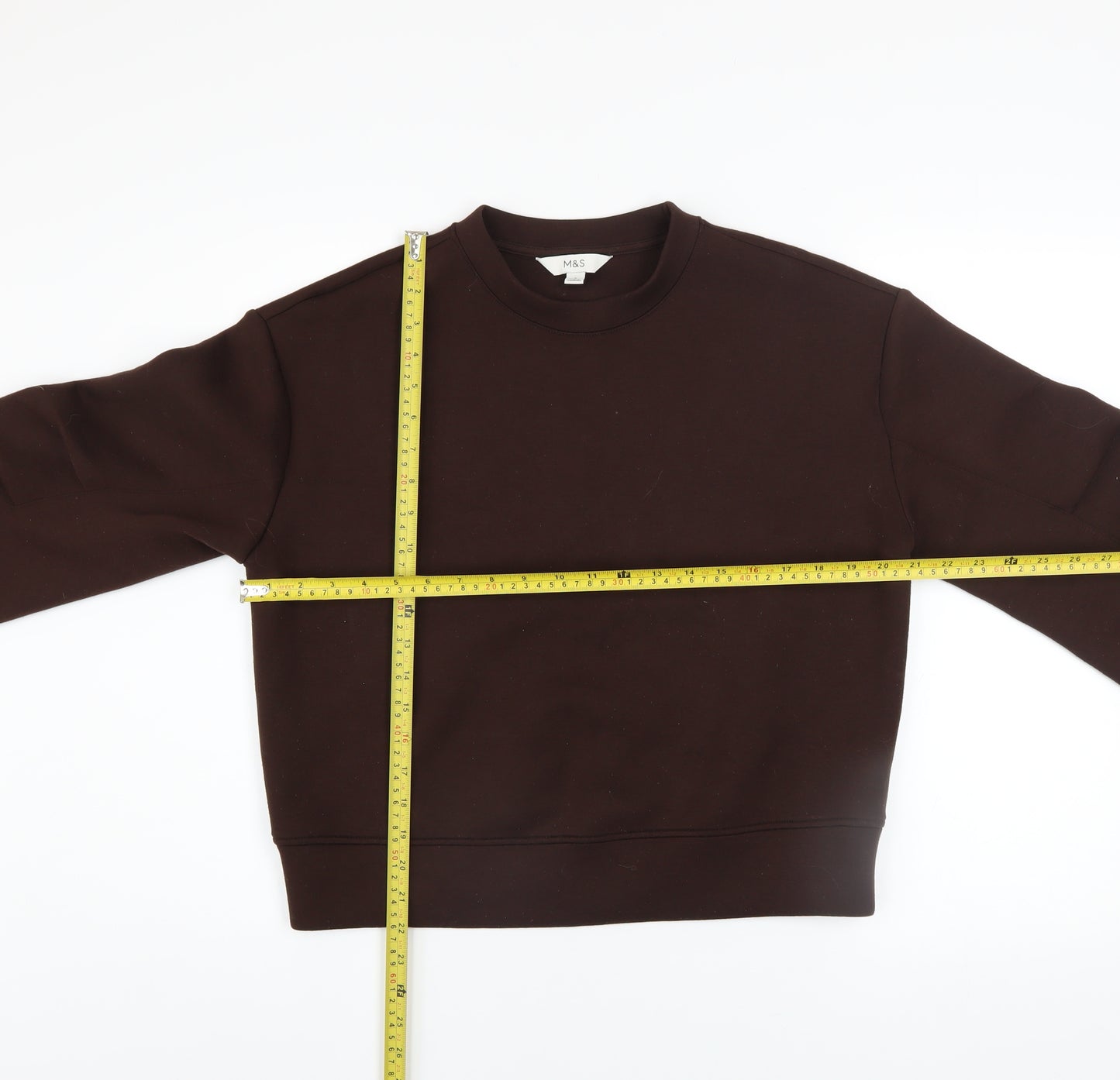 Marks and Spencer Womens Brown Crew Neck Pullover Sweatshirt Size S