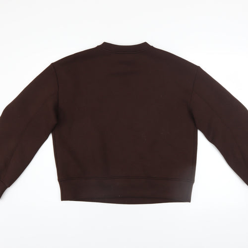 Marks and Spencer Womens Brown Crew Neck Pullover Sweatshirt Size S