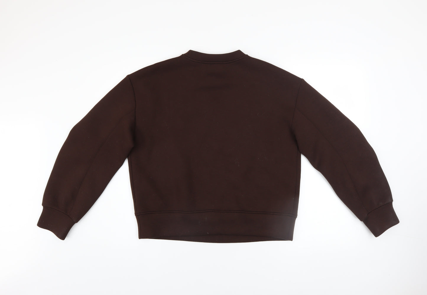 Marks and Spencer Womens Brown Crew Neck Pullover Sweatshirt Size S