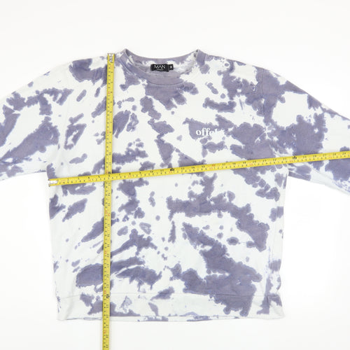 boohooMAN Men's Multicoloured Tie-Dye Pullover Sweatshirt M