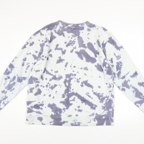 boohooMAN Men's Multicoloured Tie-Dye Pullover Sweatshirt M