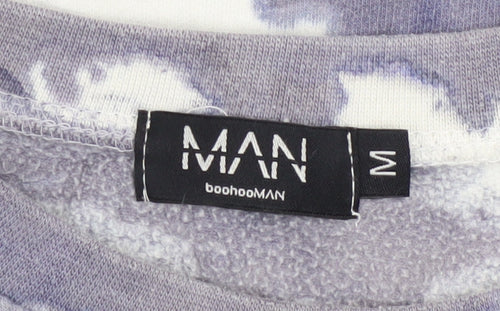boohooMAN Men's Multicoloured Tie-Dye Pullover Sweatshirt M