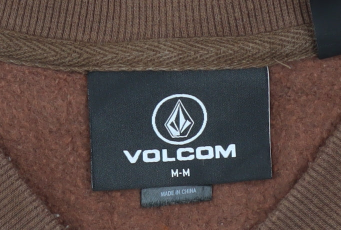 Volcom Men's Brown Sleeveless V-Neck Cotton Blend Casual Top M