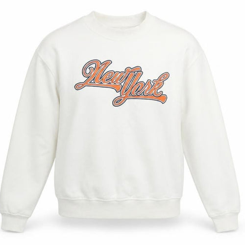 H&M Divided Women's White New York Graphic Sweatshirt XS