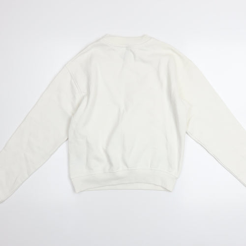 H&M Divided Women's White New York Graphic Sweatshirt XS