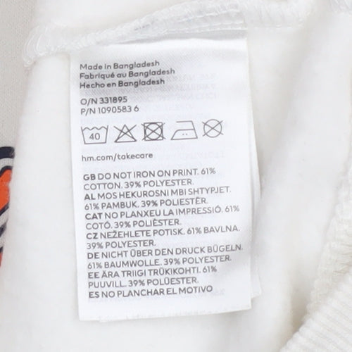 H&M Divided Women's White New York Graphic Sweatshirt XS